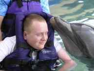 Kissed by a dolphin